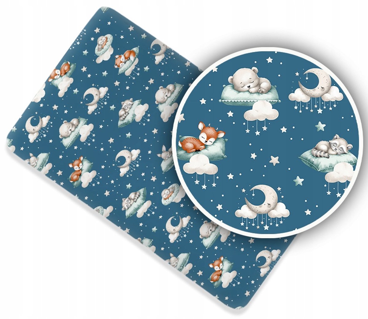 Hoeslaken Katoen 110x58 cm met elastiek - Diverse designs