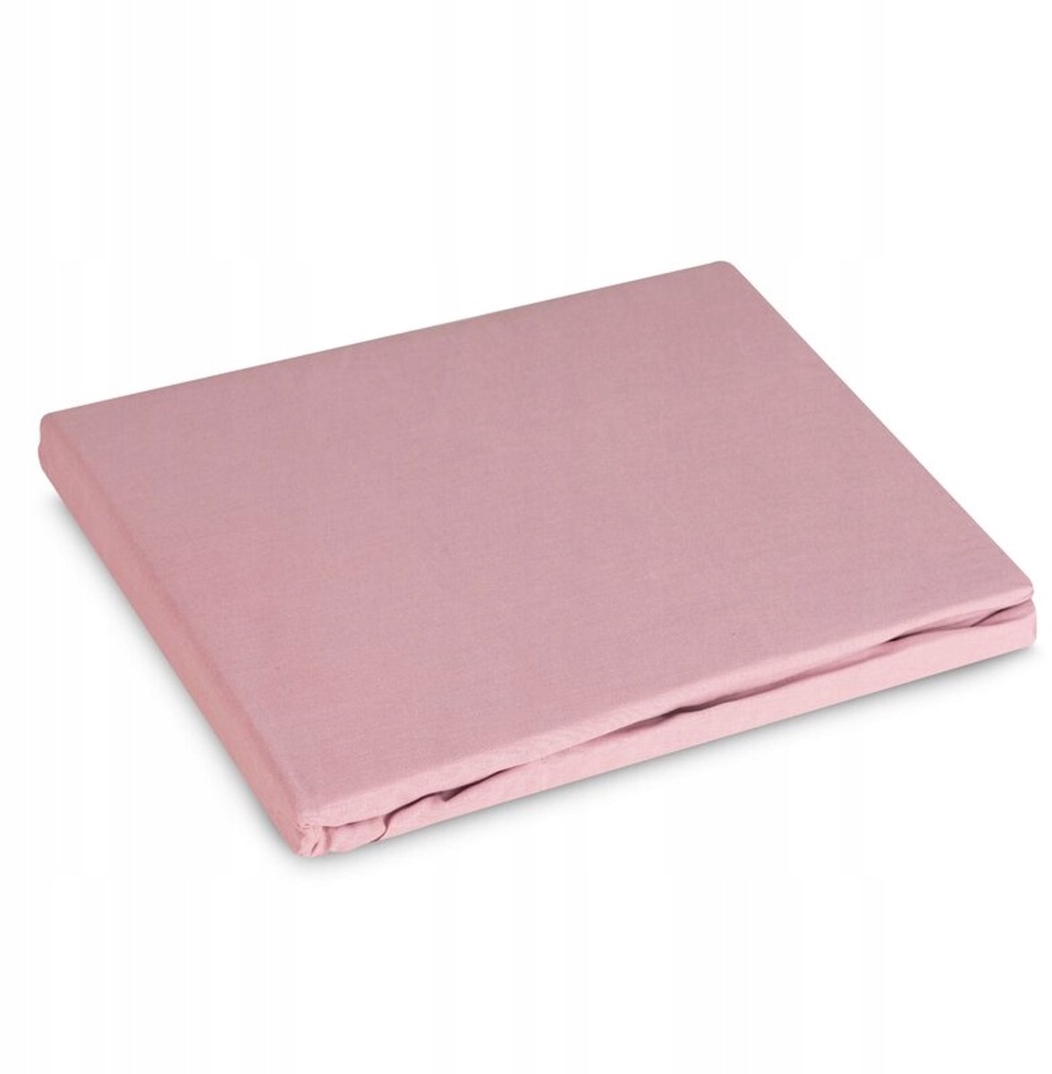 Hoeslaken 180x200cm Basic Poederroze voor Matras 30cm
