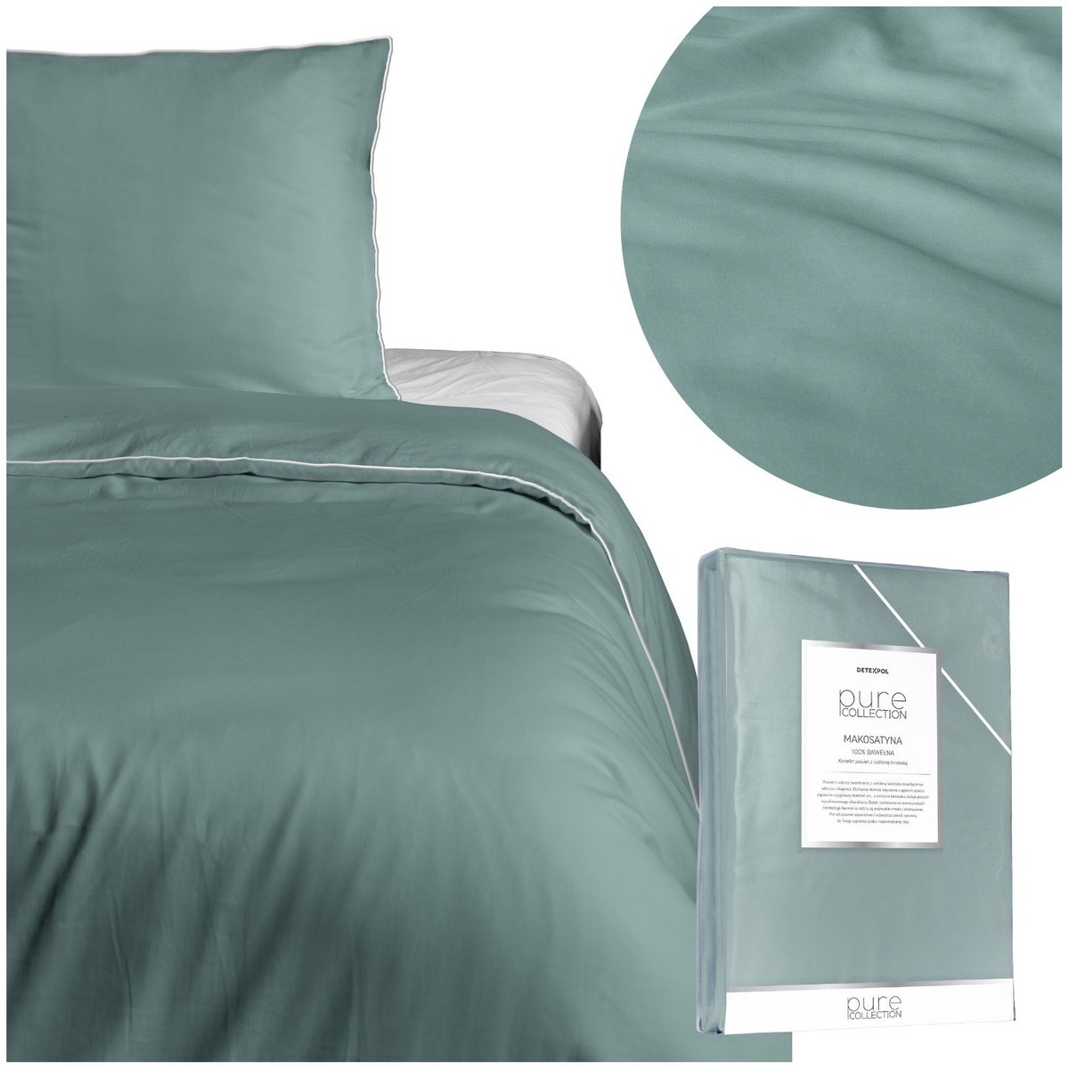 Makosatyn Beddengoed 140x200cm 2-delig Puur Groen met Bijen