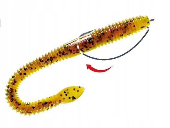 VMC 7310 BN Super Light Worm Hook Maat 1 - 10 stuks van VMC — afbeelding 2