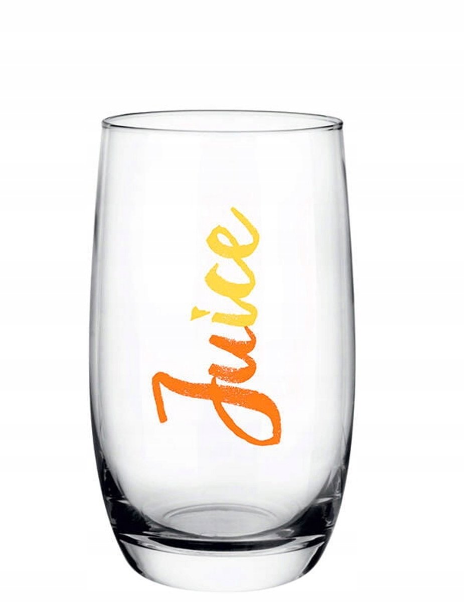 Set van 6 hoge glazen 'Juice' 320ml - Stijlvol en functioneel