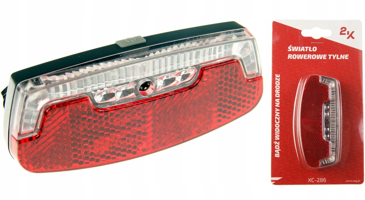 2K XC-286 Fietsachterlicht 2 LED, 2 statieven, 80mm