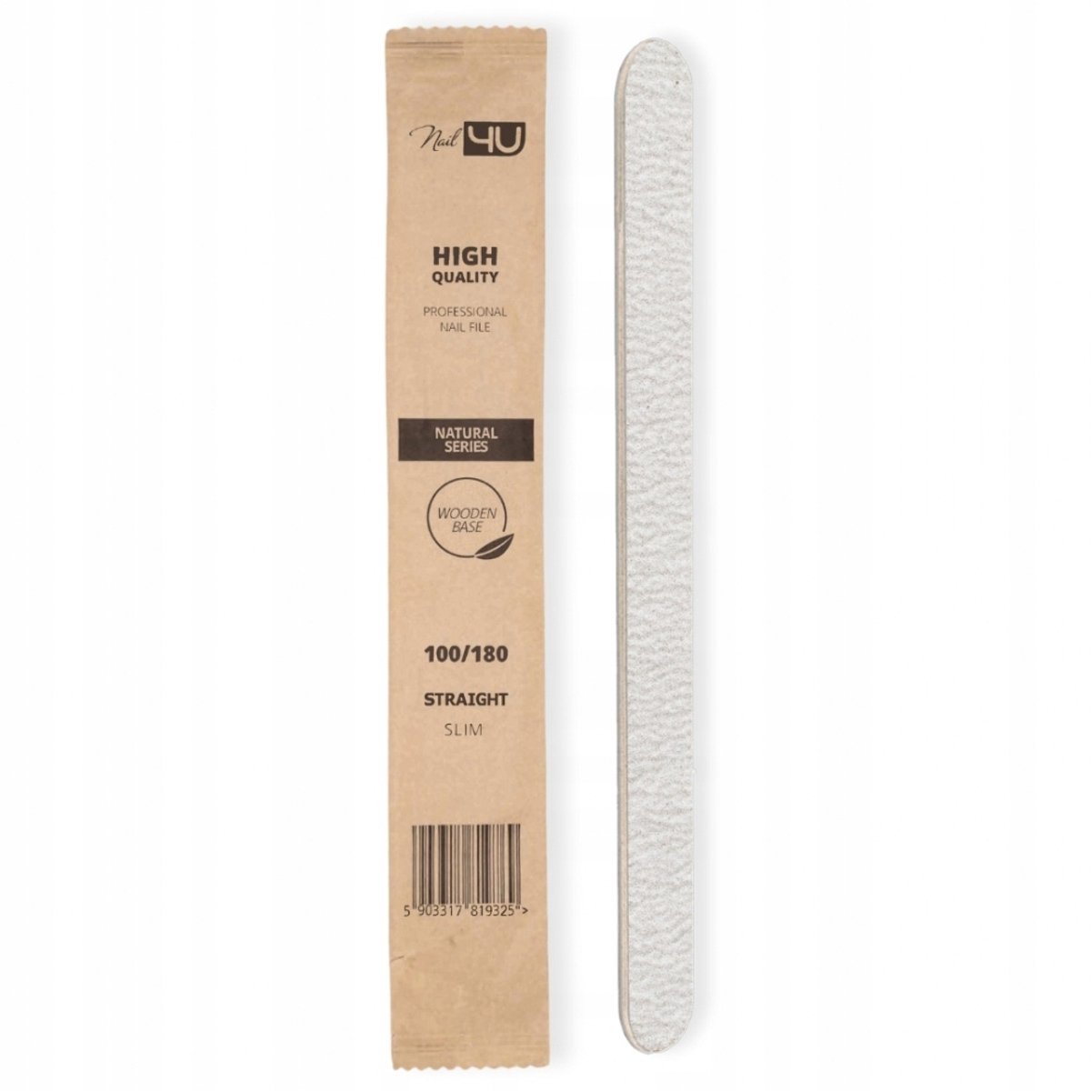 Nail4U Wegwerp Nagelfielen 100/180 Slim Natural - 50 stuks