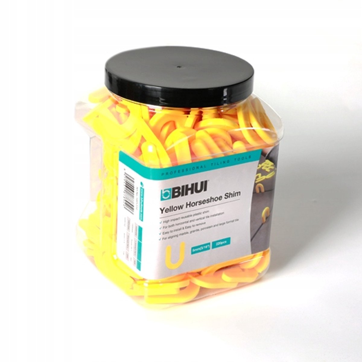 BIHUI Tegelafstandhouders Hoefijzer 5mm (220 stuks) Geel