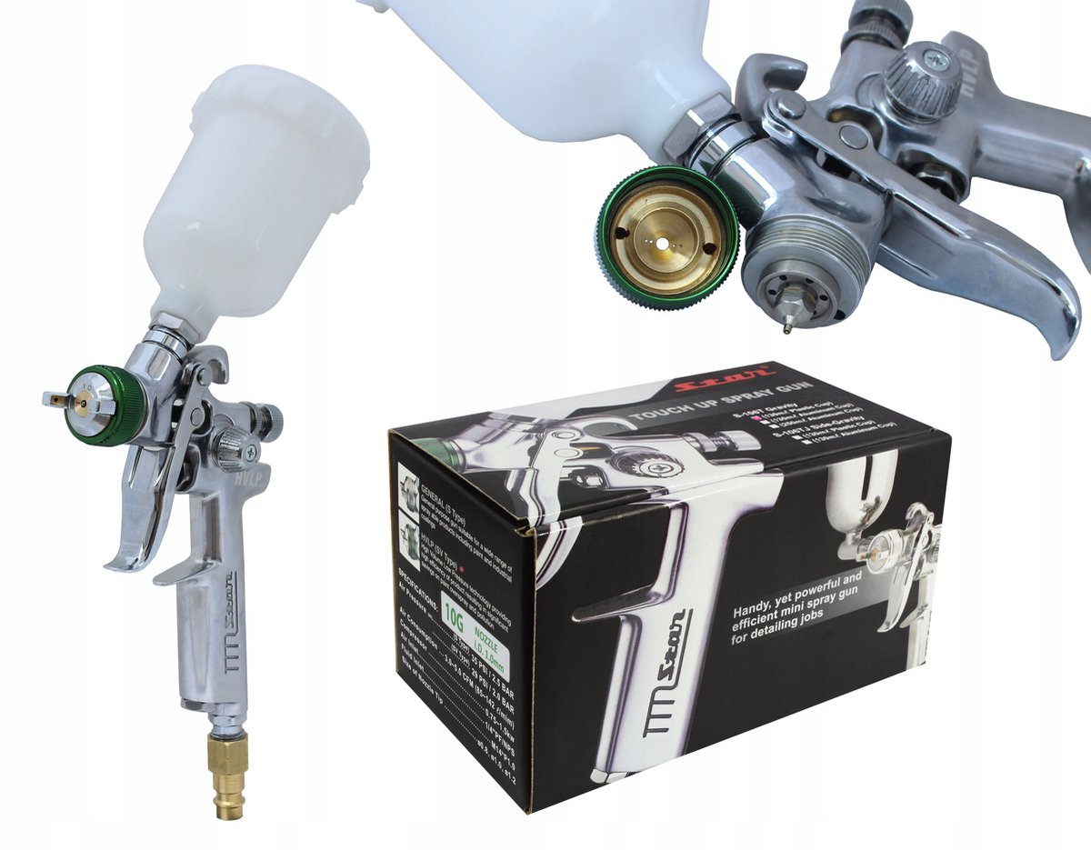 STAR MINI HVLP Spuitpistool 1.0mm - Hoogwirgdeige Afwerking