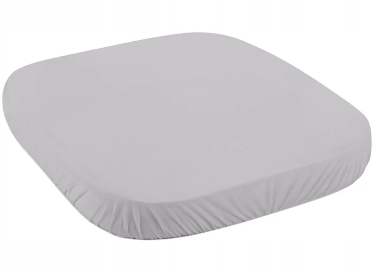 Waldin Organisch Katoenen Hoeslaken 73x73cm voor Babybedje 7-in-1 Grijs