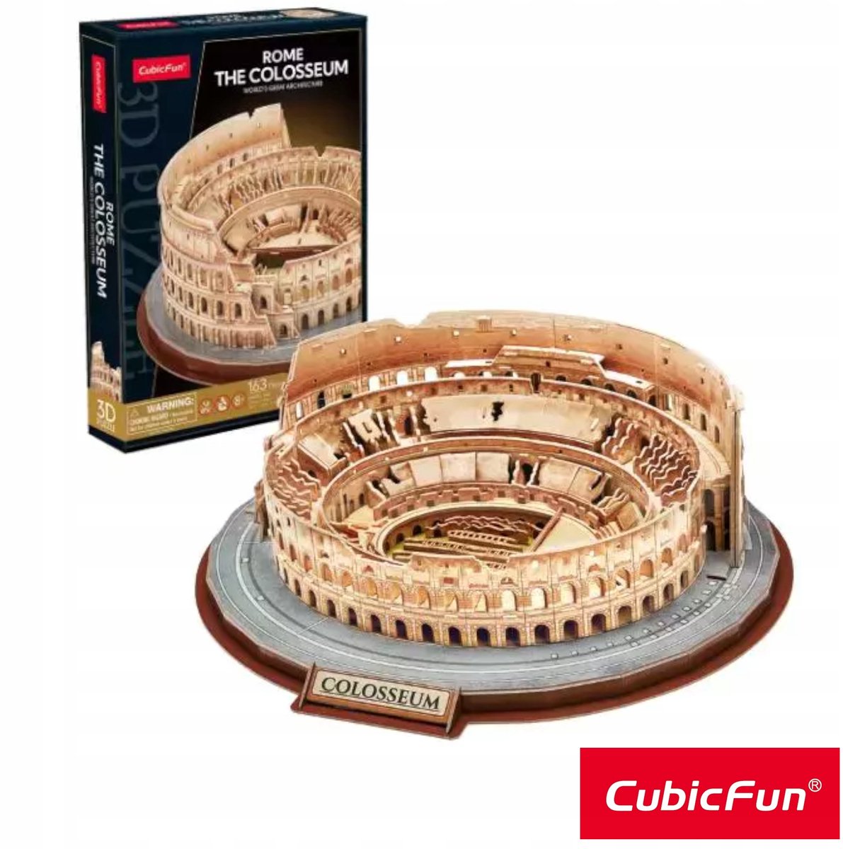 CubicFun 3D Puzzel Kolosseum Rome 163 Stukken Educatief Speelgoed