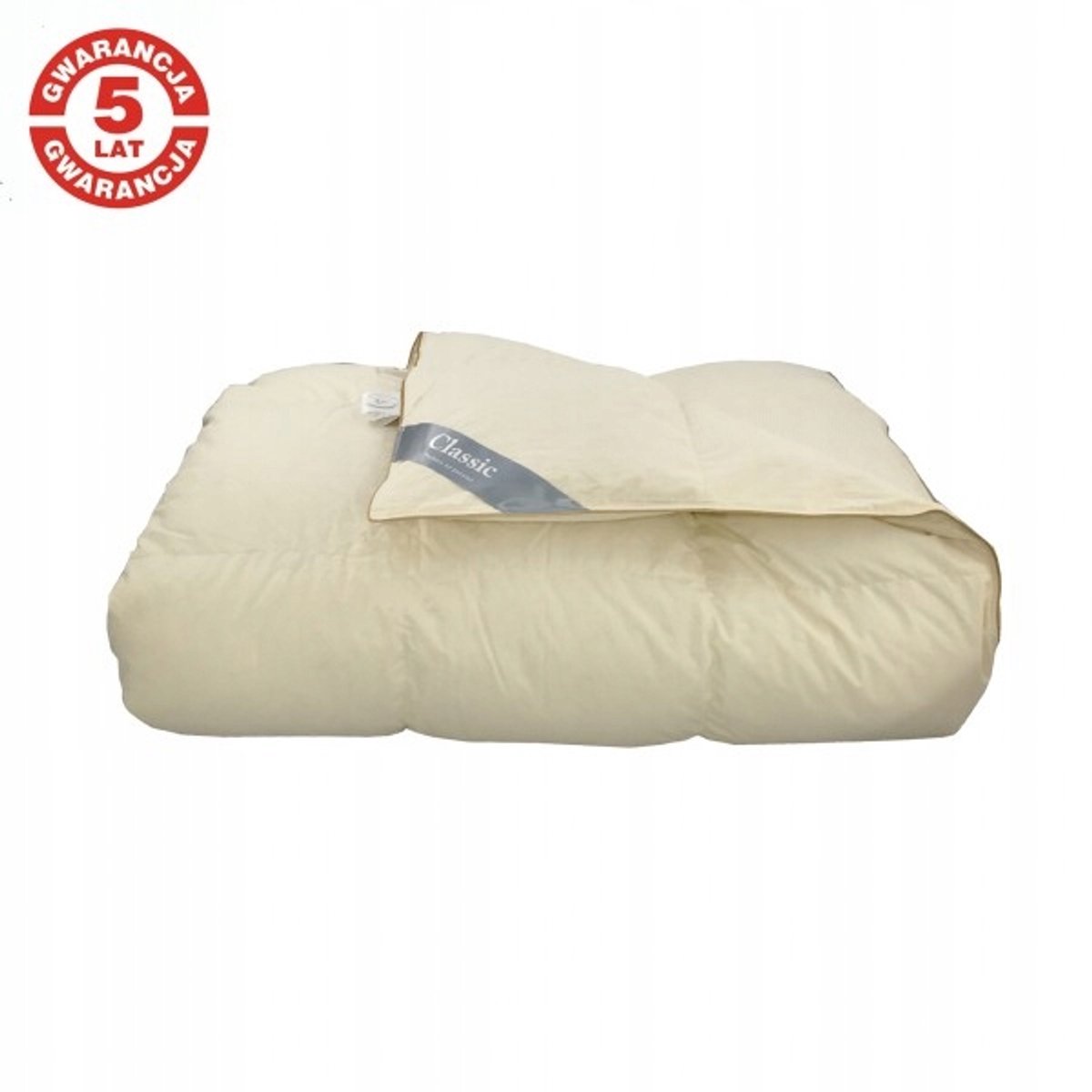 Poldaun winterdekbed 140x200cm - 80% hele veren