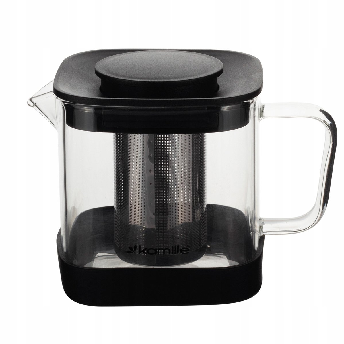 Kamille geglazuurde theepot met zetgroep 600ml - Thee & Koffie