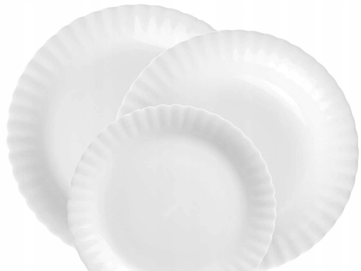 Chodzież Iwona C000 Servies 12-delig Wit Porselein voor 4 Personen