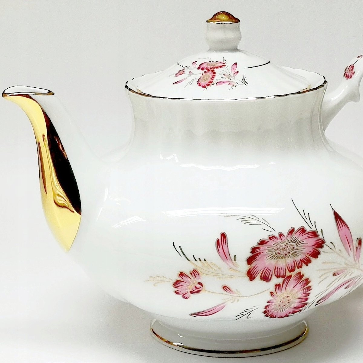 IWONA Porseleinen Theepot 1600 ml - Margaretka Purper