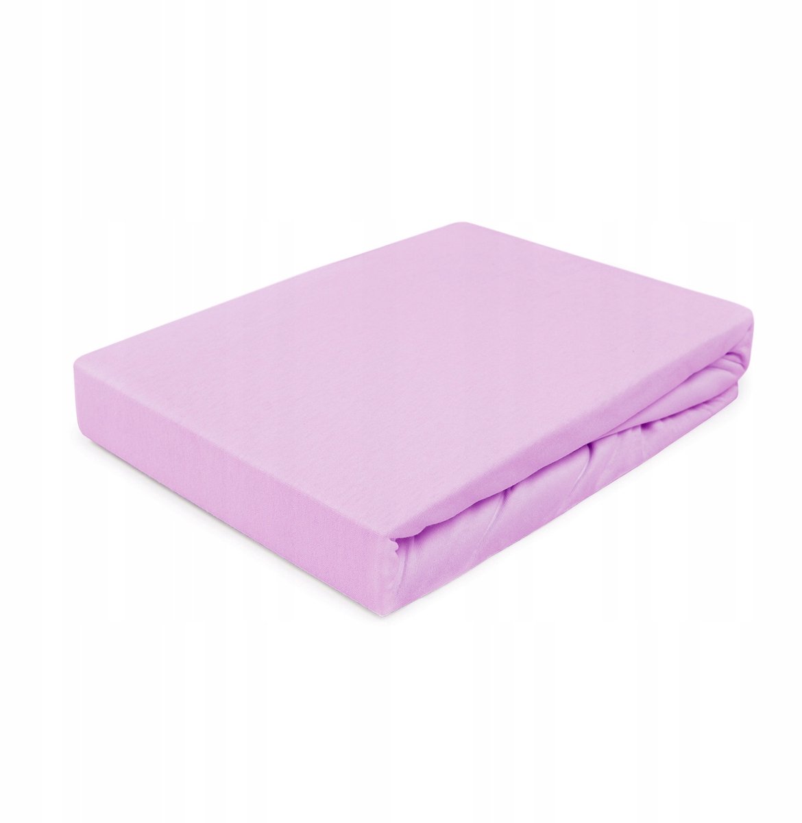 Jersey hoeslaken met elastiek 160x200 cm - Vlasroze