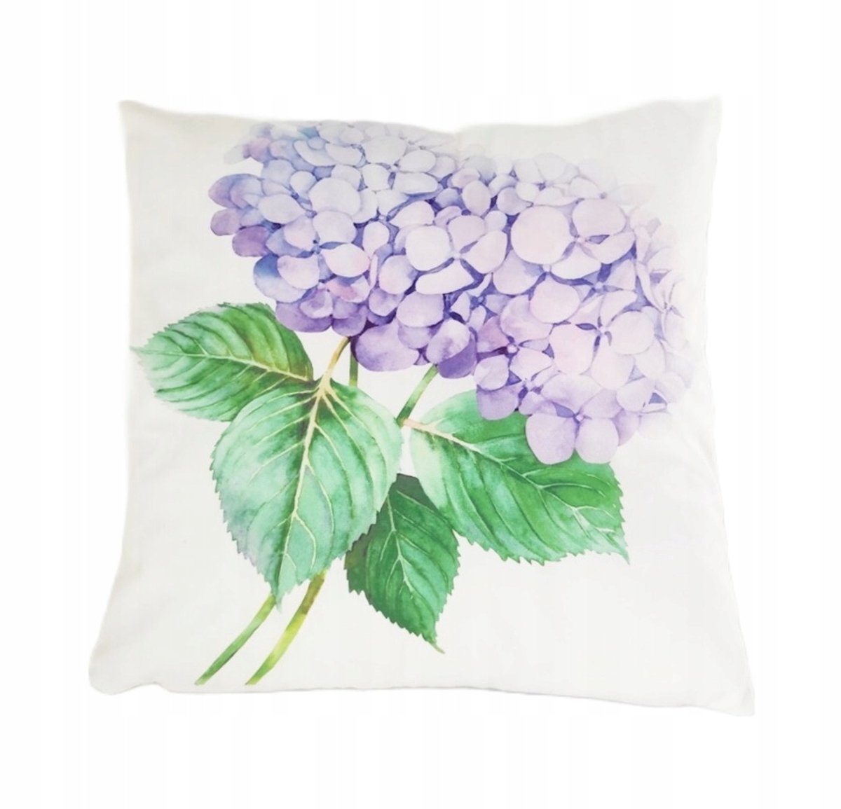 Decoratieve Velours Sierkussen 45x45 cm - Paarse Bloemen Folk Design