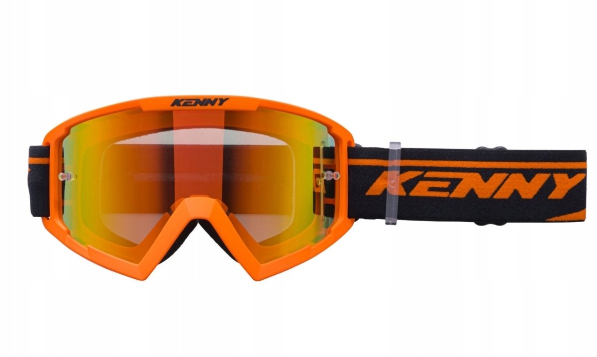 Kenny Racing Kinder Crossbril Track+ Junior Oranje - Rode Lens