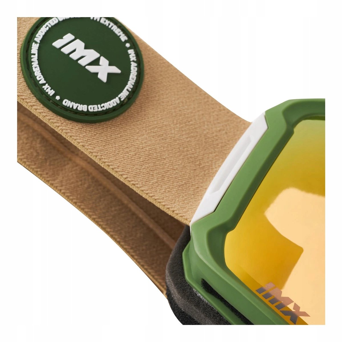 IMX Peak Motorcross Goggles - Groen Mat/Zand met UV-bescherming