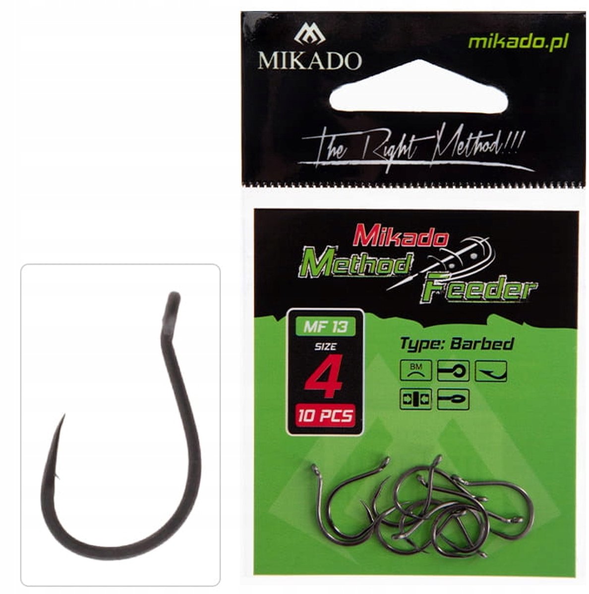 Mikado MF13 Method Feederhaak - Maat 14 (10 stuks)