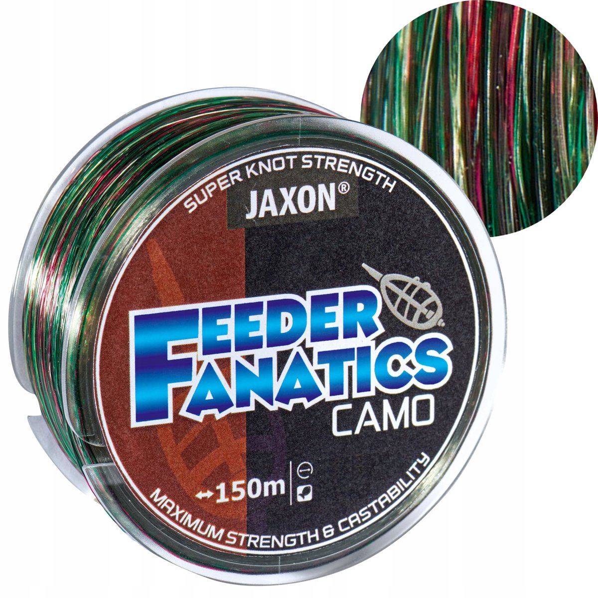 Jaxon Feeder Fanatics Camo Vislijn 0.27mm 150m - Onzichtbaar & Sterk