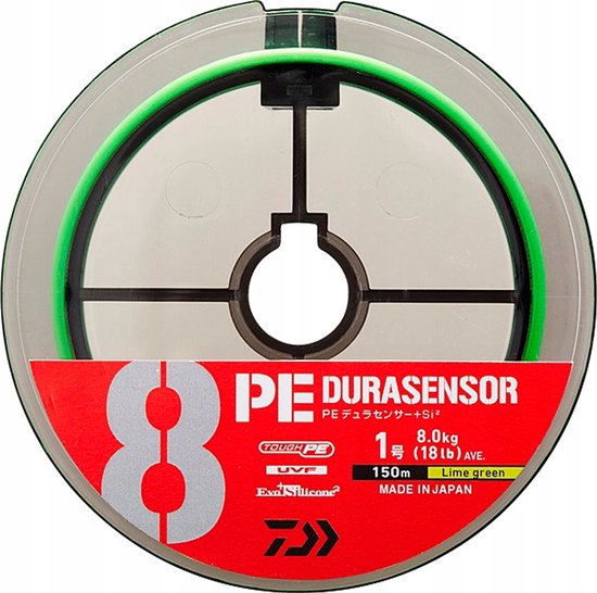 Daiwa UVF PE DuraSensor X8+SI2 Vlechtlijn - 1.5/0.202mm/26lb/150m van Daiwa — afbeelding 2