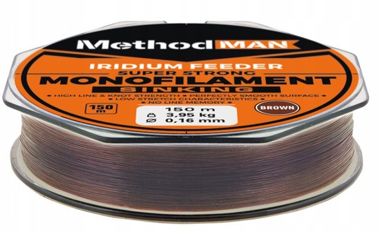 Konger MethodMan Sinking Vislijn 0,26mm 8,25kg 150m - Feeder Vissen van Merkloos — afbeelding 3