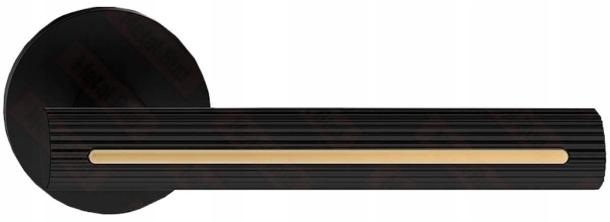 Eleganza Deurscharnieren Zwart Goud Metalen Knop - Stijlvol interieur