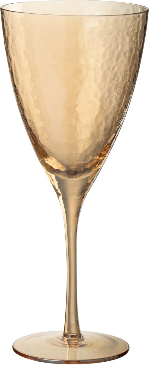J-Line wijnglas - glas - goud