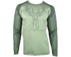 Jeanstrack Deer Langarm Enduro Trui Groen S Man