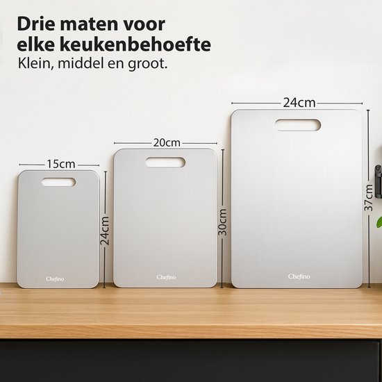 Roestvrij Staal Keukenplank 3 Stuks Snijplank Van Roestvrij Staal – Voedselveilig, BPA-vrij, Kan Aan Beide Kanten Gebruikt Worden Voedselveilig Snijden Anti-bacterieel Roestvrij Staal Keukenplank 3 Stuks Snijplank Van Roestvrij Staal – Voedselveilig, BPA-vrij, Kan Aan Beide Kanten Gebruikt Worden Voedselveilig Snijden Anti-bacterieel