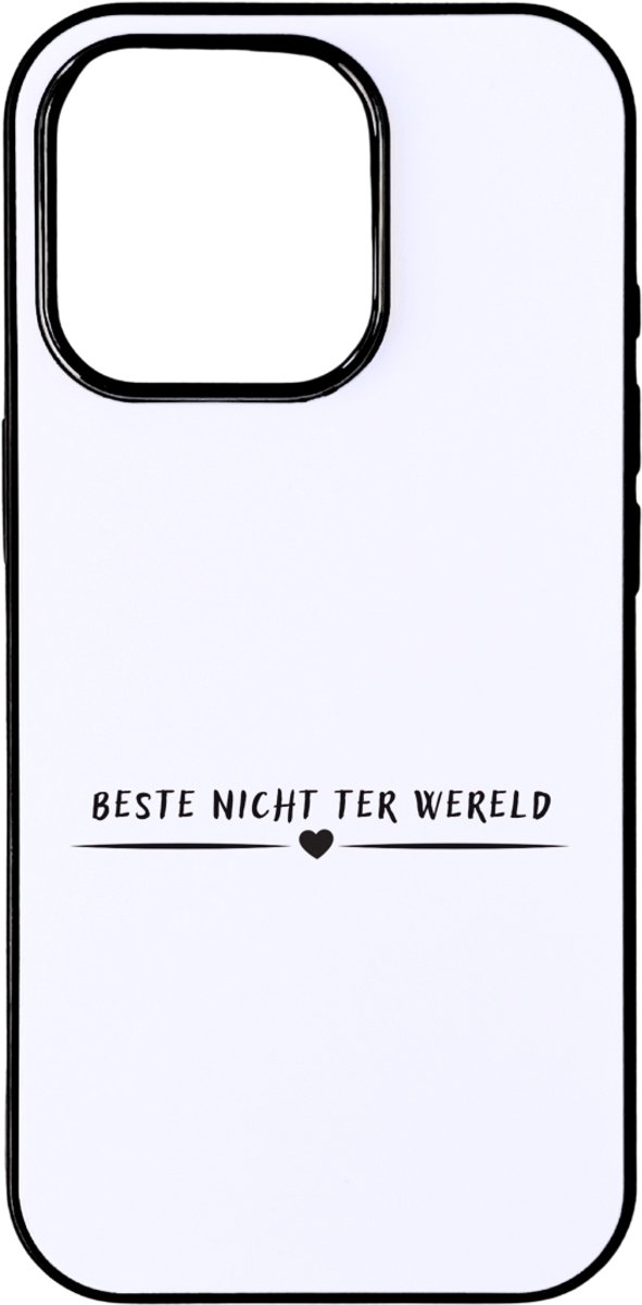 Hacebo® - Beste nicht ter wereld telefoonhoesje - Nicht - niece - telefoonhoesjes - leuk cadeau voor je nicht - hoesje geschikt voor iPhone 16 Pro