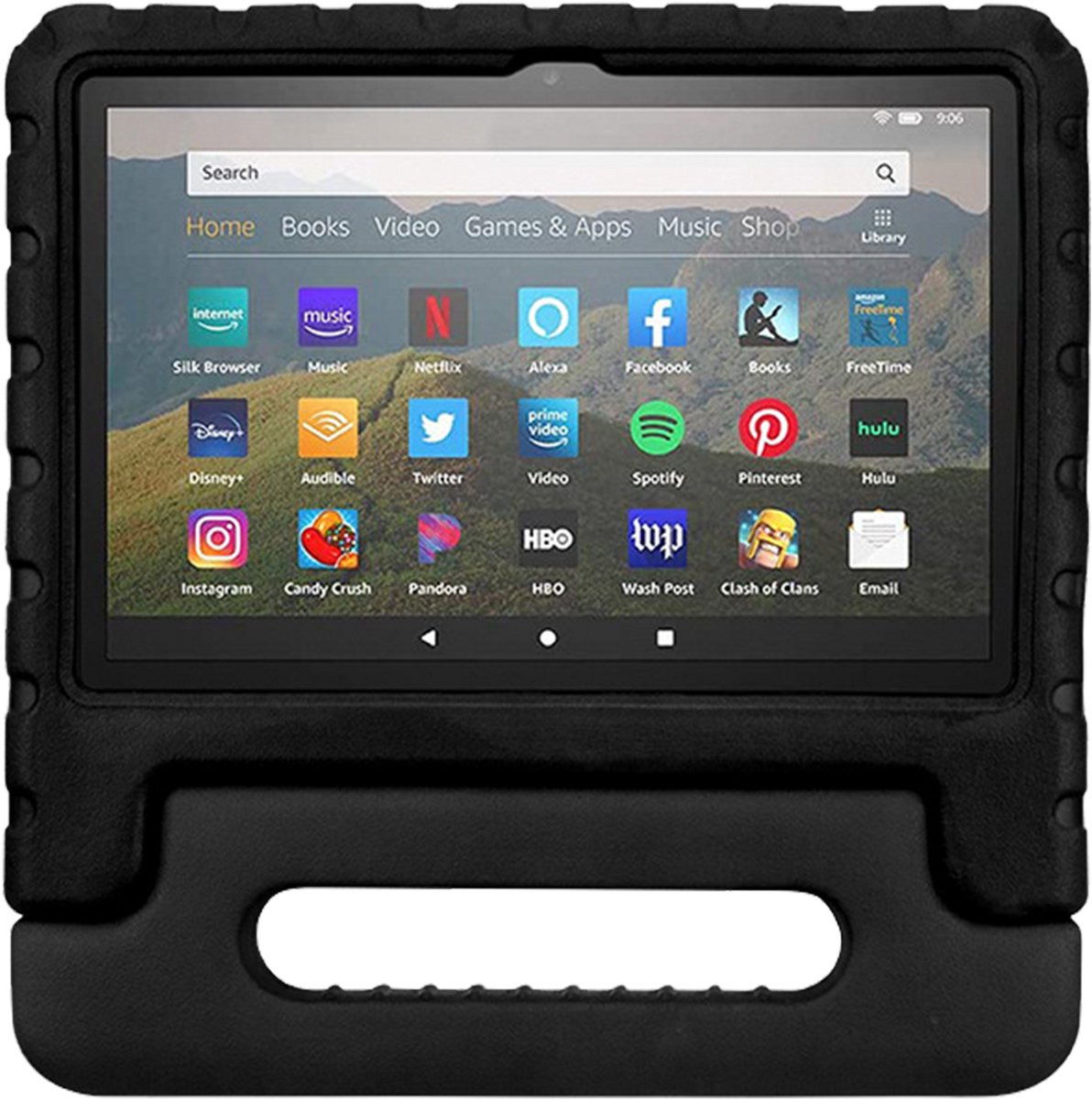 Rixus RXTC06 Tablet Kids Case For Apple iPad Pro 11 inch (2022,2021,2020,2018), iPad Air 4 10.9 inch (2020) Black