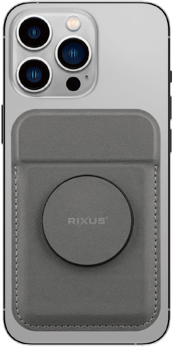Rixus RXCH20G Card Holder With MagSafe Gray