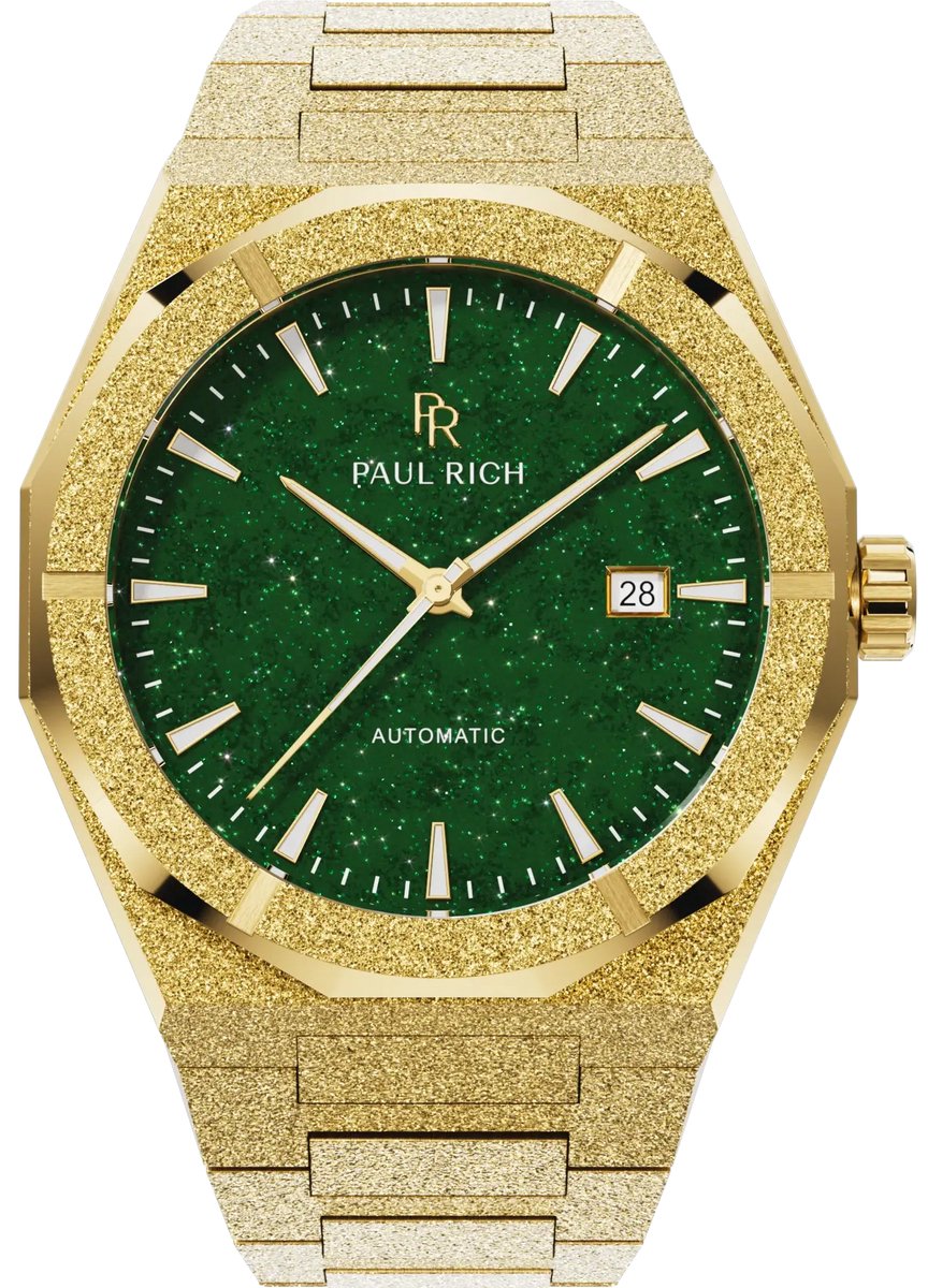 Paul Rich Frosted Star Dust II Gold Green FSDA08 Automatic horloge