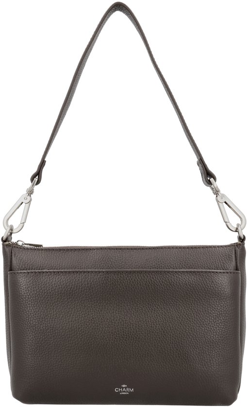Sac bandoulière Charm London Washington - Bandoulière - Cuir - Pratique - Sac en cuir - Marron foncé