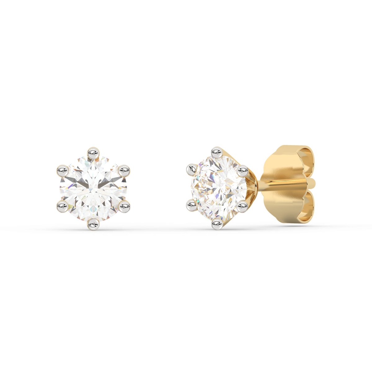 Diam Addict Ohrring 585 Gelbgold mit im Labor gezüchtetem Diamanten