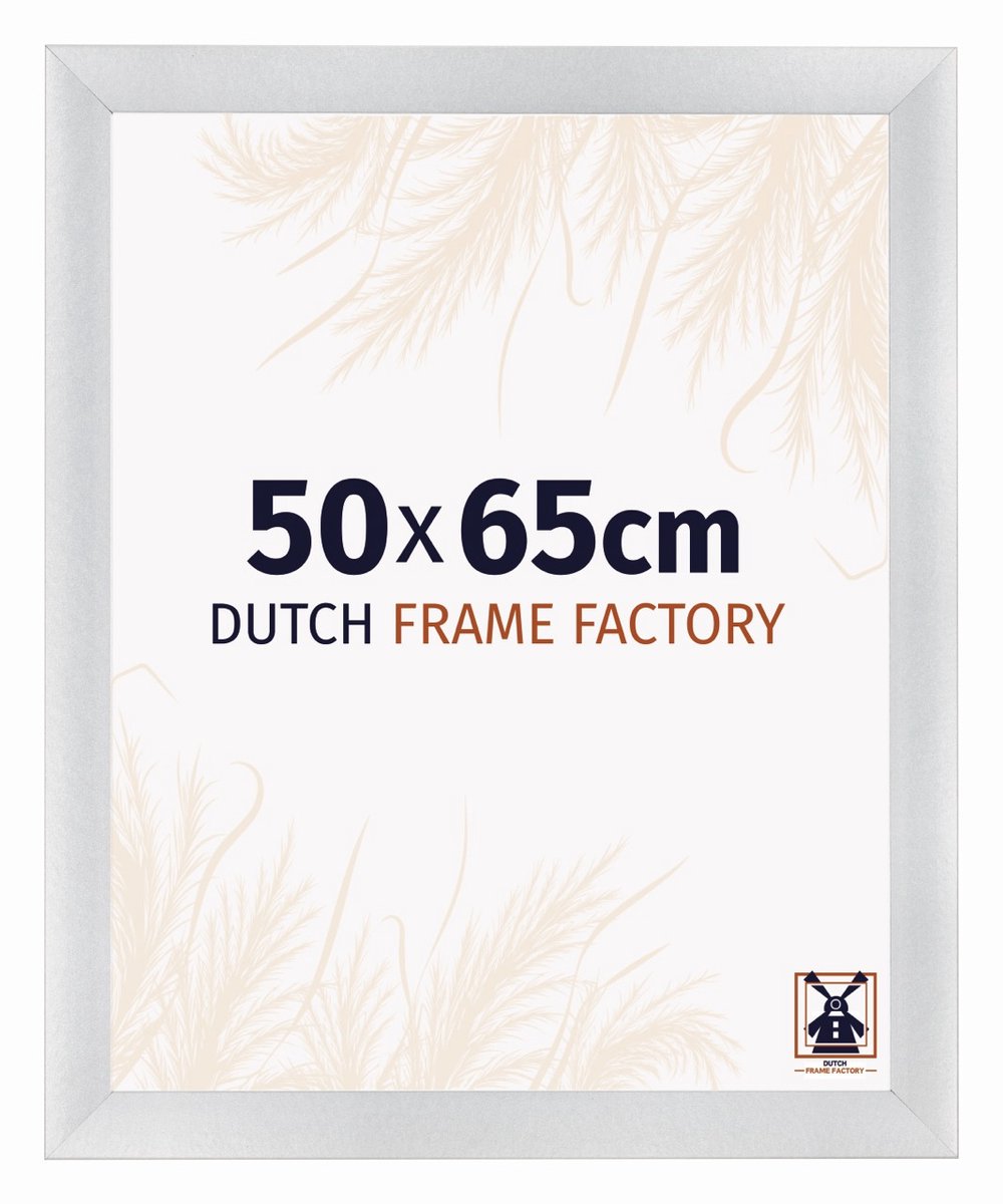 Dutch Frame Factory Fotolijst 50x65 cm - MDF - Zilver Mat - Praag