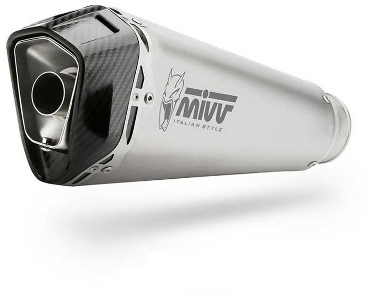 Mivv Delta Race Kawasaki Versys 1000/s/se 2019-24 K.049.ldrx Gehomologeerde Slip On Uitlaatdemper Zilver Homologated