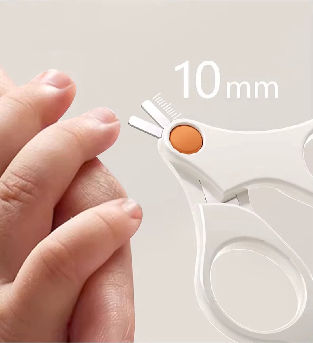 Manicureset Baby - Nagelschaar - Vijl - Nagelknipper - Pincet - Beer Wit Oranje - Kraamcadeau — cadeau in Verzorging - foto 4