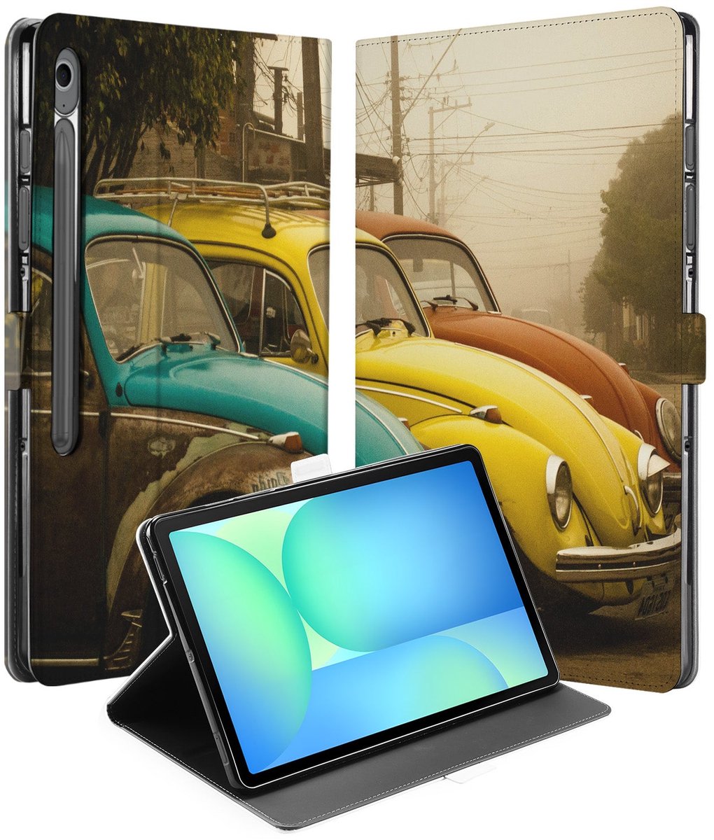 Book Cover Hoesje met Standaard voor Samsung Galaxy Tab S10 FE Plus – Eigen Ontwerp