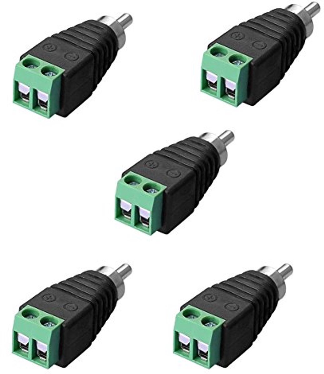 RCA-kabeladapter terminalblok met schroefverbinding voor CCTV-installatie