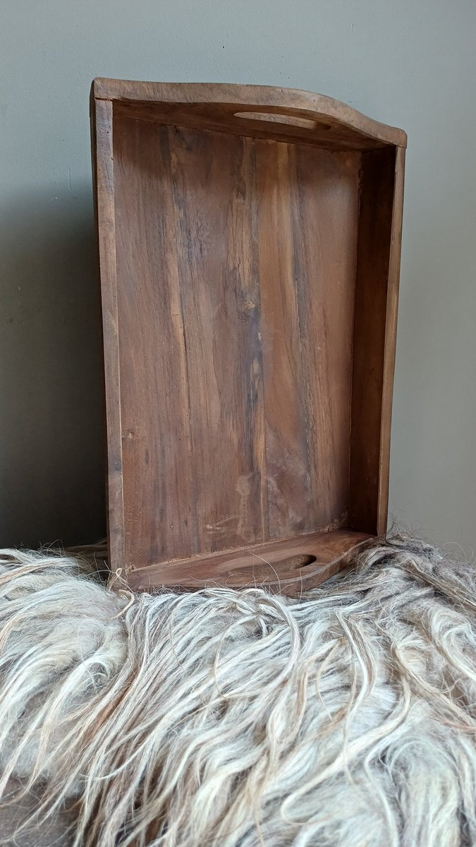 dienblad landelijk teak