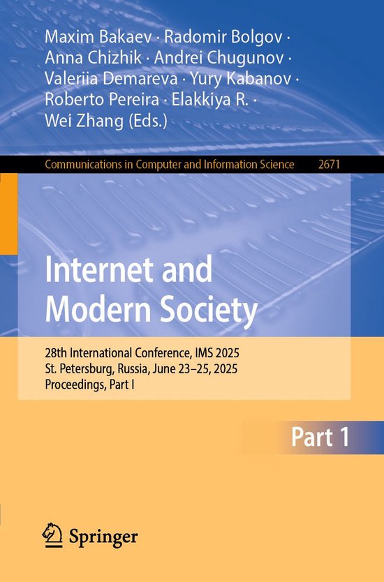 Springer Nature Proceedings Computer Science 1 - Internet an ... - cover