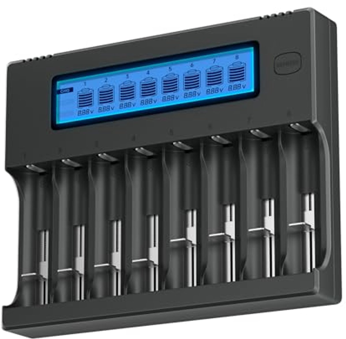 Universele LCD Oplaadbare Batterijlader voor 18650, 20700, 26650 en meer