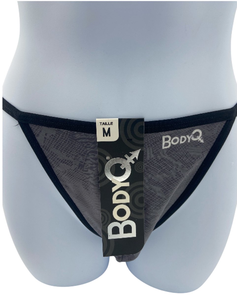 BodyQ Sexy Heren String – Grijs – Erotische Herenlingerie – Maat M