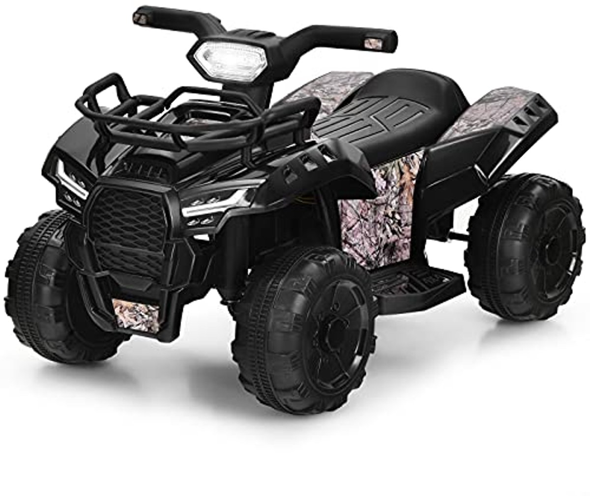 Mini elektrische quad voor kinderen - 6V ATV met muziek, claxon, USB en LED-koplamp, kindermotorfiets voor 18-36 maanden
