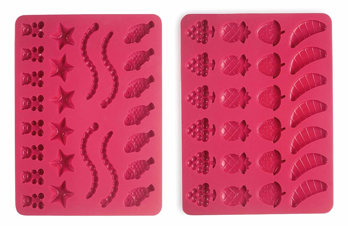 Ibili Set Met Gummyvormen 2 Eenheden Roze