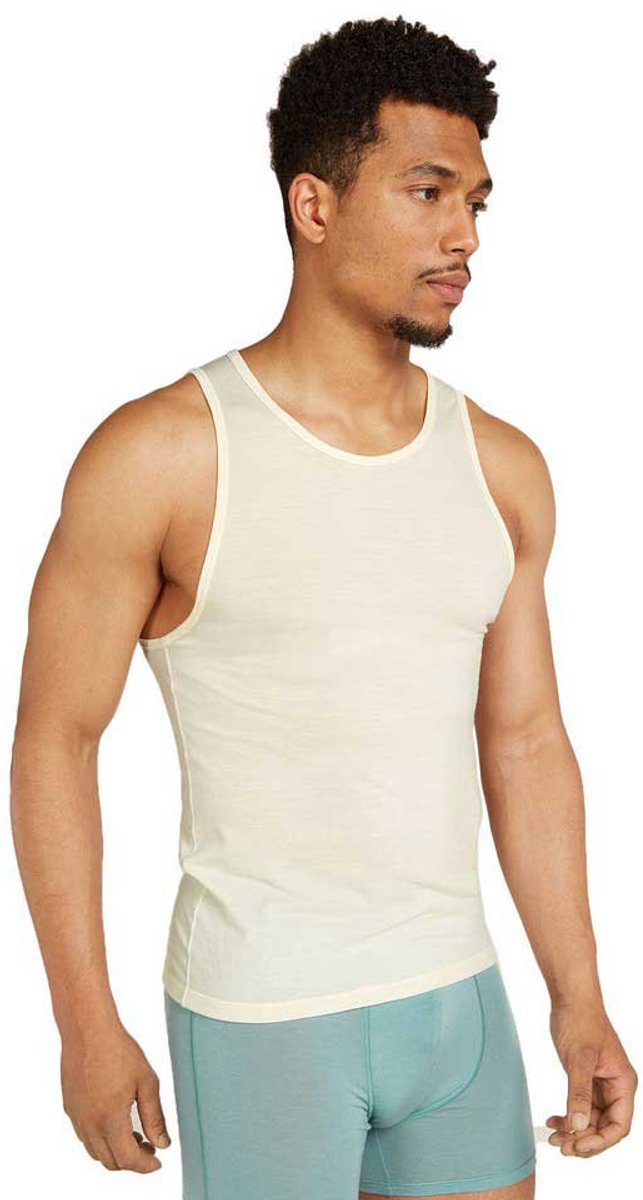 Icebreaker Merino 150 Anatomica Mouwloos Basislaag Wit L Man