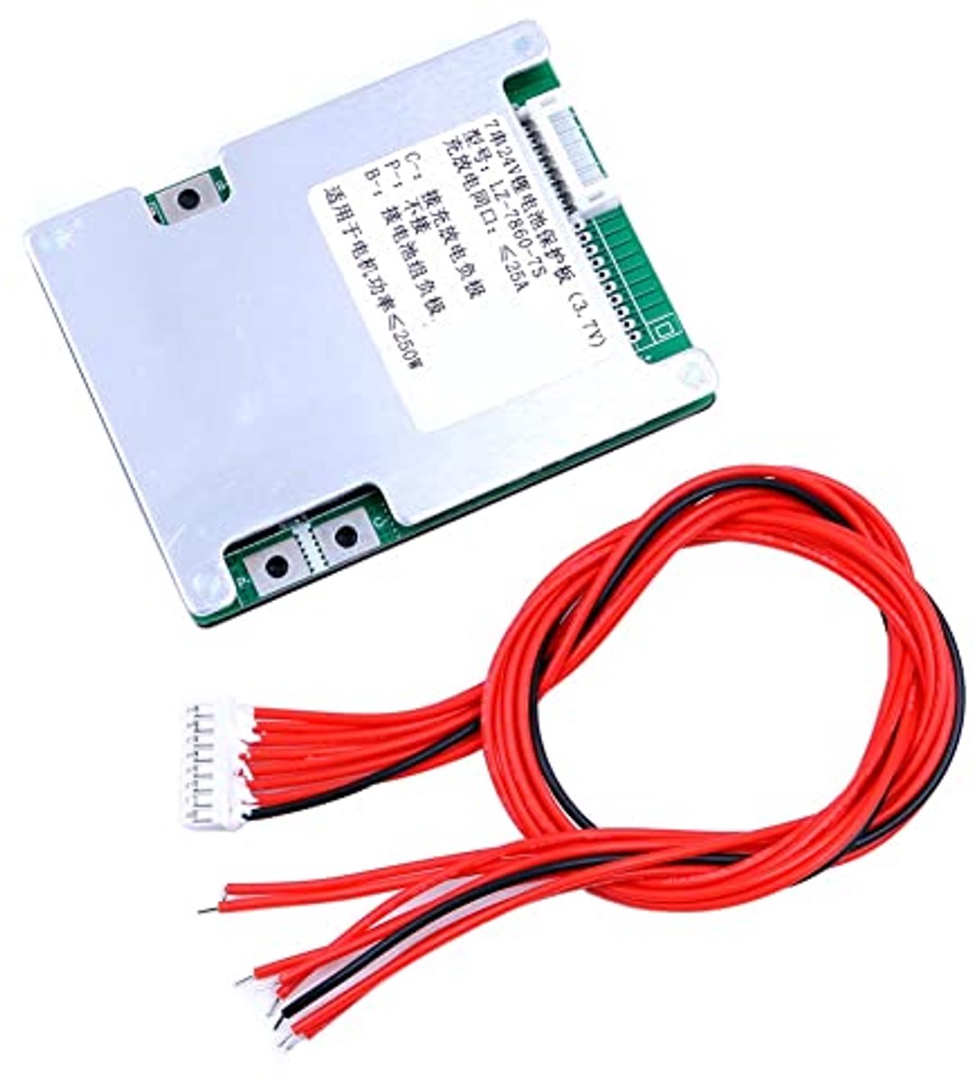 Li-ion 7S 24V BMS PCB - 25A 500W batterijbescherming
