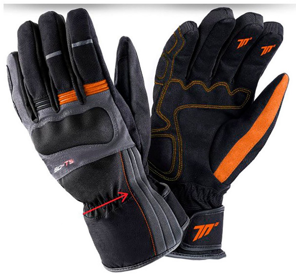Seventy Degrees Sd-t5 Handschoenen Zwart 2XL Man,Vrouw