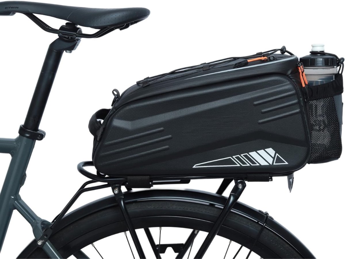 Solacis Fietstas enkel - Enkele fietstas waterdicht - Fietstas achter - Bagagedrager - Fietsaccessoires - Fietsen - School - Werk - Boodschappen - Must have!