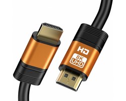 Qost - Premium HDMI Kabel 2.1 - HD High Speed 8K - Oranje - 1.5 Meter - 8K 60Hz - 4K 120Hz - 48 Gbps