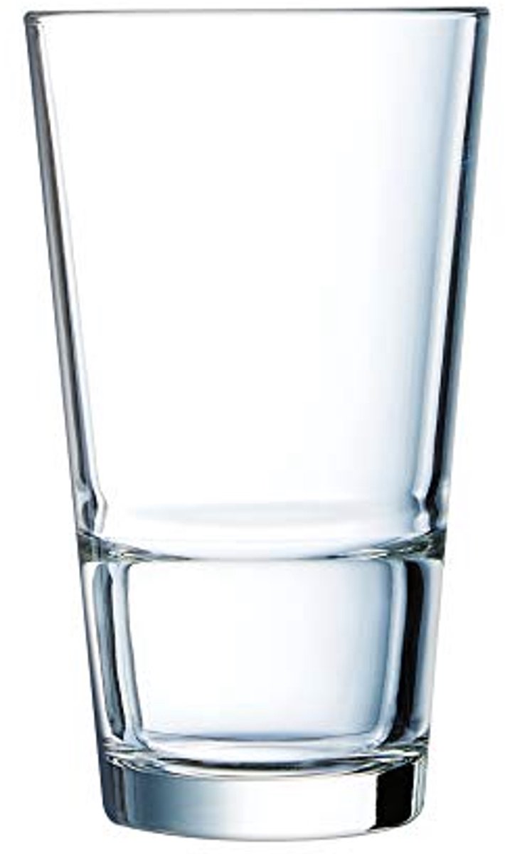 Hoge glazen bekers 40 cl - Set van 6 glazen